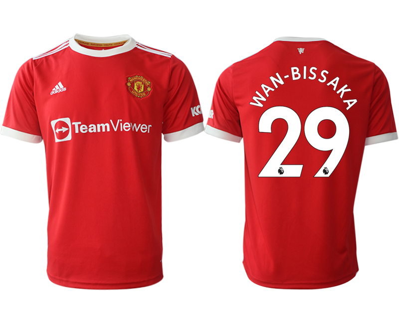 Men 2021-2022 Club Manchester United home red aaa version #29 Adidas Soccer Jersey->manchester united jersey->Soccer Club Jersey